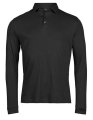 Heren Polo LS Tee Jays Pima Cotton Zwart